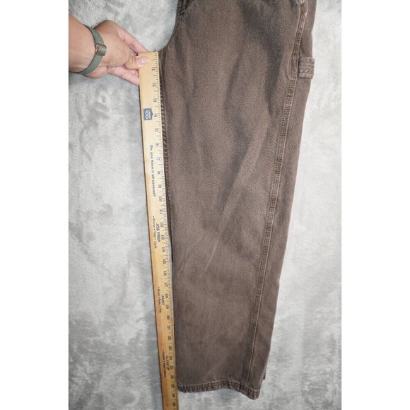 Cotton On Brown Baggy Utility Jeans - Size 28 - Picture 15 of 16